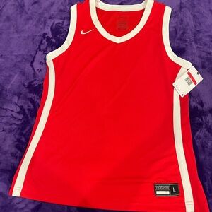 Nike Team Red and White Athletic Tank
